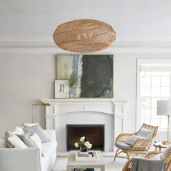 Basket Rattan Woven Lantern Chandelier Pendant Lamp Shade 12 Basket Rattan Woven Lantern Chandelier Pendant Lamp Shade -Demolights Sales Store DL3010667 4 1