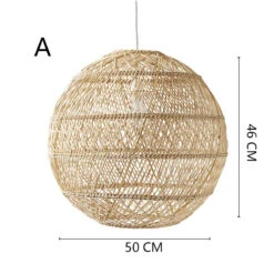 Basket Rattan Woven Lantern Chandelier Pendant Lamp Shade 14 Basket Rattan Woven Lantern Chandelier Pendant Lamp Shade -Demolights Sales Store DL3010667 5 1