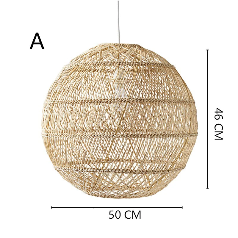 Basket Rattan Woven Lantern Chandelier Pendant Lamp Shade 6 Basket Rattan Woven Lantern Chandelier Pendant Lamp Shade - Image 6