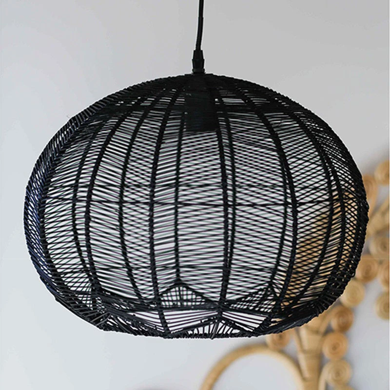 Japanese Rattan Chandelier Light Woven Pendant Light Shade 9 Japanese Rattan Chandelier Light Woven Pendant Light Shade - Image 9