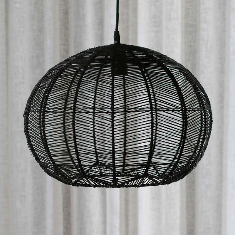 Japanese Rattan Chandelier Light Woven Pendant Light Shade 8 Japanese Rattan Chandelier Light Woven Pendant Light Shade - Image 8