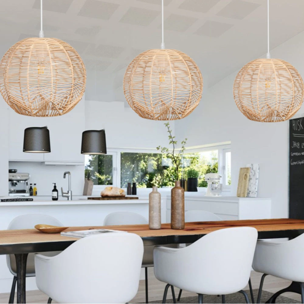 Japanese Rattan Chandelier Light Woven Pendant Light Shade 7 Japanese Rattan Chandelier Light Woven Pendant Light Shade - Image 7