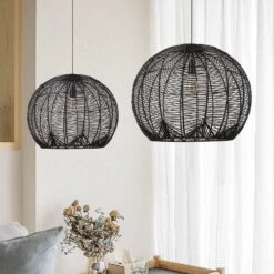 Japanese Rattan Chandelier Light Woven Pendant Light Shade 20 Japanese Rattan Chandelier Light Woven Pendant Light Shade -Demolights Sales Store DL3010669 6 1