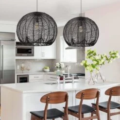 Japanese Rattan Chandelier Light Woven Pendant Light Shade 21 Japanese Rattan Chandelier Light Woven Pendant Light Shade -Demolights Sales Store DL3010669 8 1