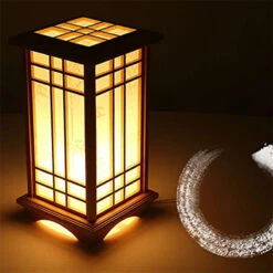 Desk Lamp Wood Tatami Table Lamp For Bedroom -Demolights Sales Store DL3010674 2