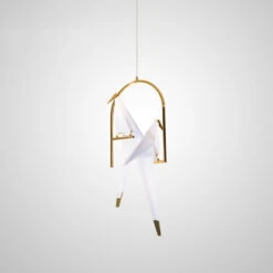 Nordic Creative Paper Cranes Ceiling Light Origami Bird Pendant Lamps -Demolights Sales Store DL3010688 2 1