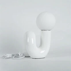 Nordic Table Lamp Beside Nightstand Lamp For Bedroom -Demolights Sales Store DL3010771 white