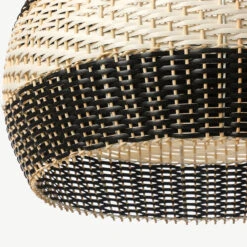 Black & White Lampshade Rattan Pendant Light 19 Black & White Lampshade Rattan Pendant Light -Demolights Sales Store DL3010854 6