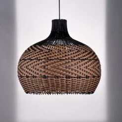 Minimalism Rattan Ceiling Light Fixture Woven Pendant Lampshade 22 Minimalism Rattan Ceiling Light Fixture Woven Pendant Lampshade -Demolights Sales Store DL3010860 1 1