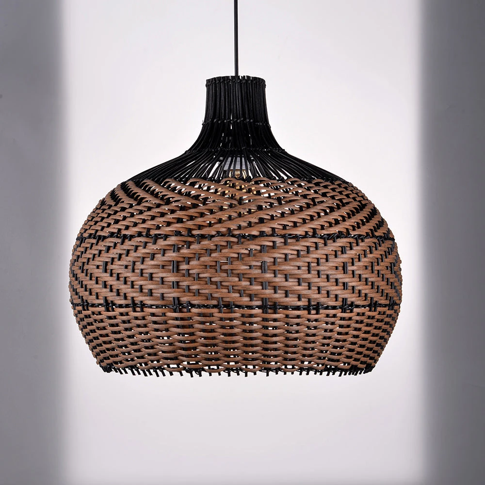 Minimalism Rattan Ceiling Light Fixture Woven Pendant Lampshade 9 Minimalism Rattan Ceiling Light Fixture Woven Pendant Lampshade - Image 9