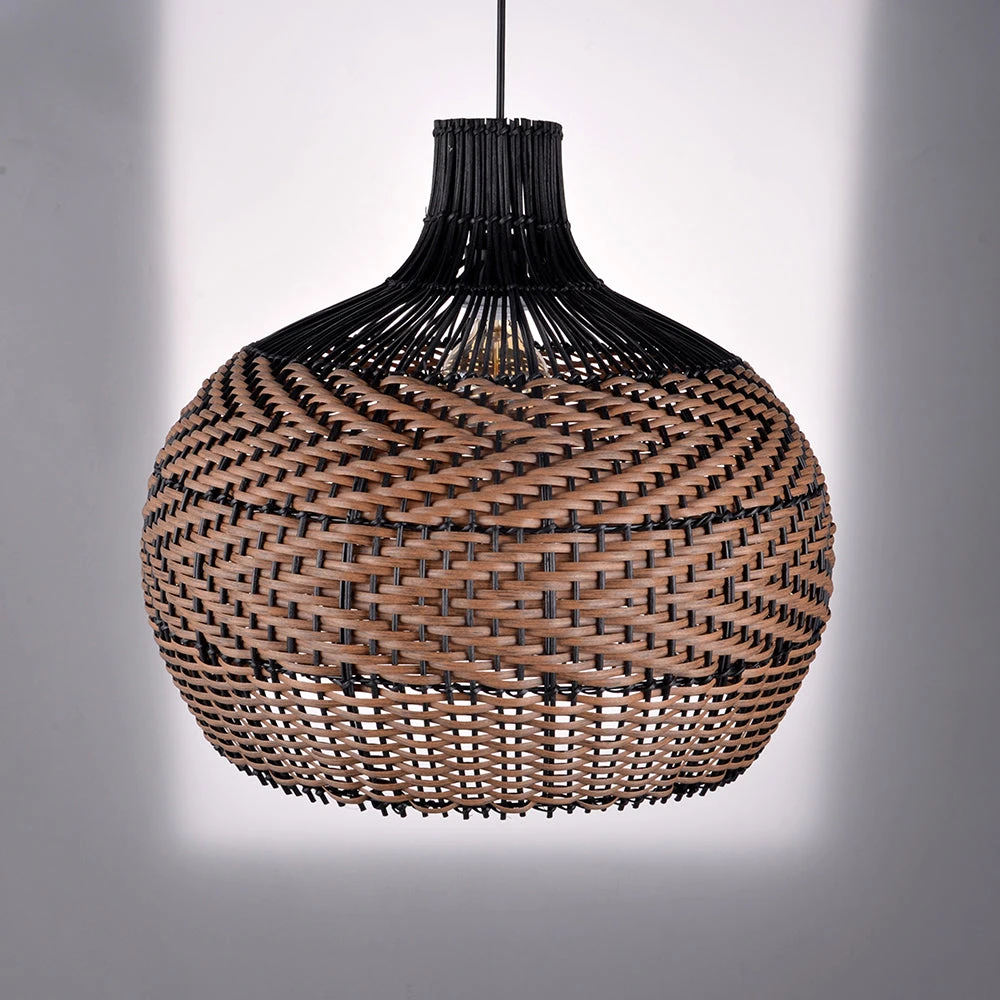 Minimalism Rattan Ceiling Light Fixture Woven Pendant Lampshade 11 Minimalism Rattan Ceiling Light Fixture Woven Pendant Lampshade - Image 11