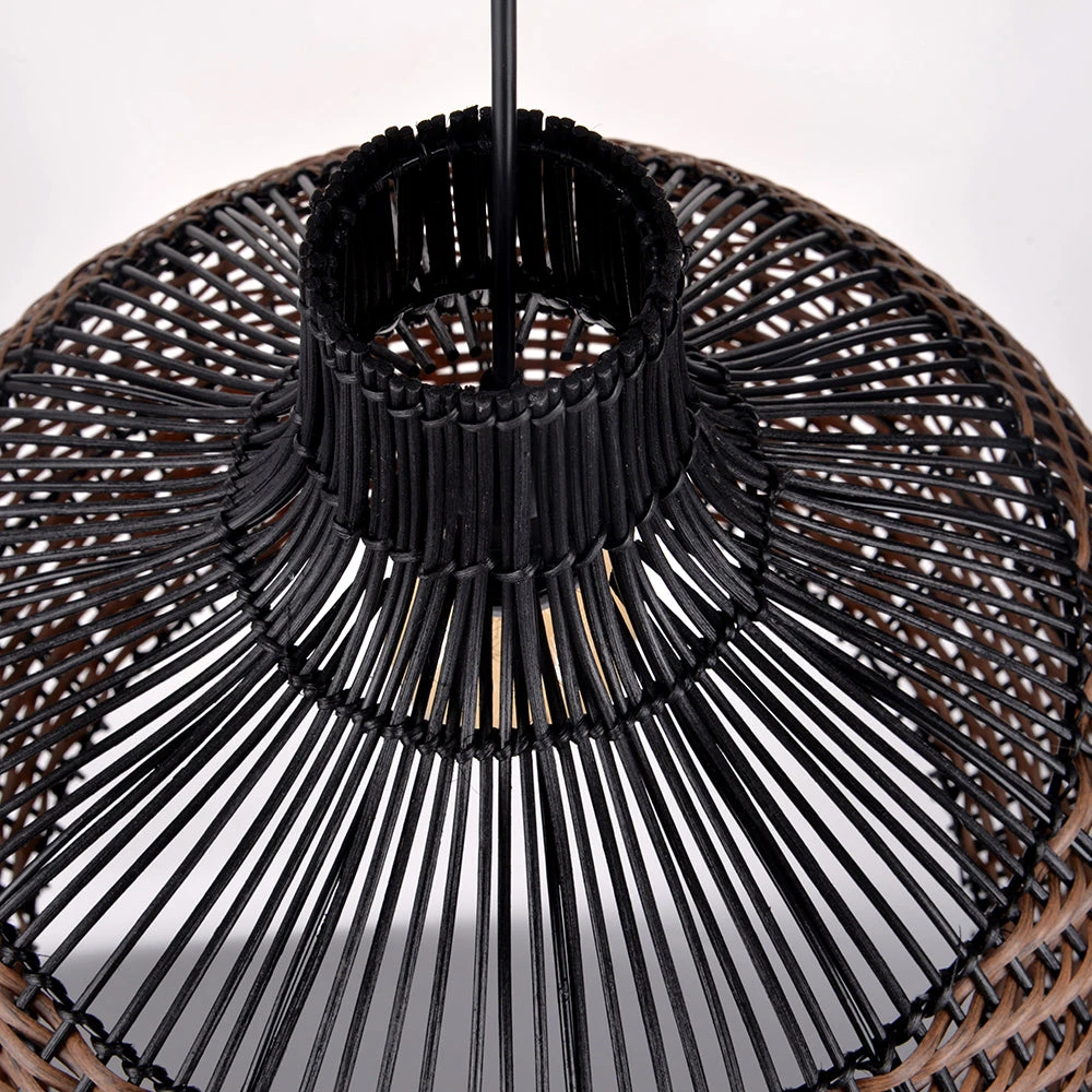 Minimalism Rattan Ceiling Light Fixture Woven Pendant Lampshade 13 Minimalism Rattan Ceiling Light Fixture Woven Pendant Lampshade - Image 13