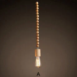 Modern Solid Wood Bead Chain Hanging Pendant Lights -Demolights Sales Store DL33913620 3 1 1