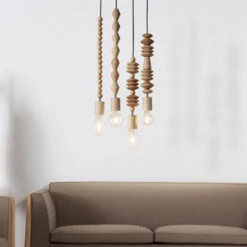 Modern Solid Wood Bead Chain Hanging Pendant Lights -Demolights Sales Store DL33913620 7 1