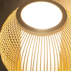 Bamboo Desk Lamp Handmade Craft Table Light -Demolights Sales Store DLATH10347 3