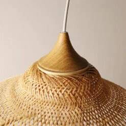 Creative Simple Modern Pastoral Living Room Pendant Lamp Bamboo Weaving -Demolights Sales Store DLDS80004 1