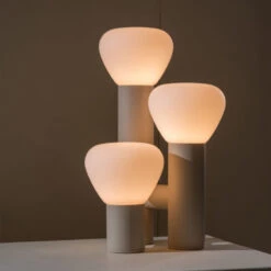 Minimalist Style 3-Light Red/Green/White Table Lamp -Demolights Sales Store DLLAB2251 1 1