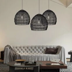 Basket Rattan Woven Pendant Light Shades Black 23 Basket Rattan Woven Pendant Light Shades Black -Demolights Sales Store DLWH0310 1 1a034e37 df39 4d5e 9de6 980eaf14d129 1