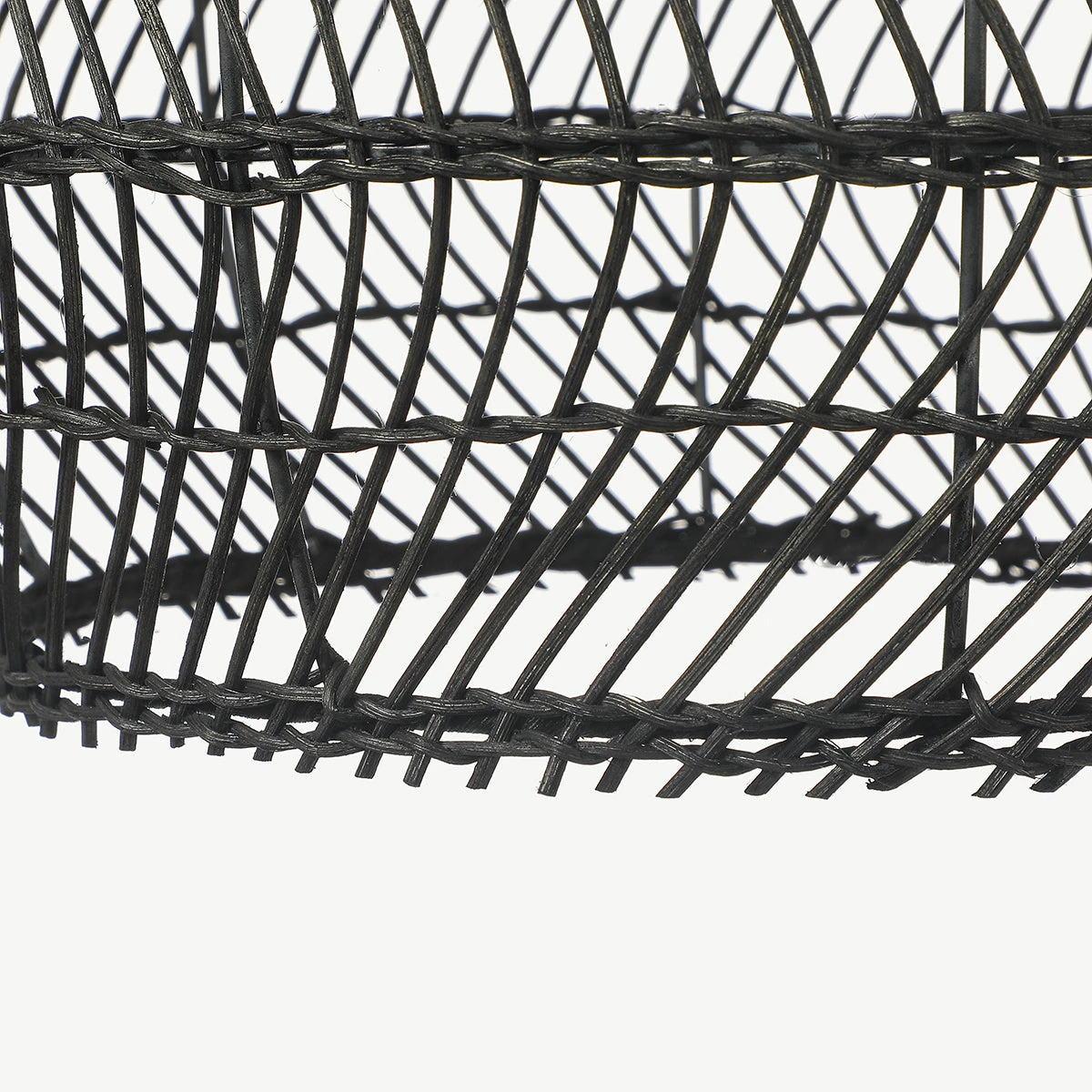 Basket Rattan Woven Pendant Light Shades Black 8 Basket Rattan Woven Pendant Light Shades Black - Image 8