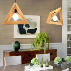 Nordic Simplicity Pendant Lamp Decoration Wooden Light Fixture -Demolights Sales Store Detail 12 1