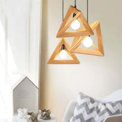 Nordic Simplicity Pendant Lamp Decoration Wooden Light Fixture
