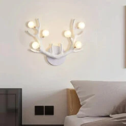 Creative Antler Wall Lamp Nordic Living Room Decorative Light