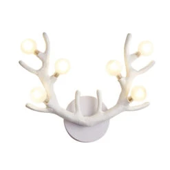 Creative Antler Wall Lamp Nordic Living Room Decorative Light -Demolights Sales Store Image06