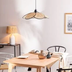 Modern Rattan Pendant Lights Handwoven Lampshade -Demolights Sales Store LAB2165 1