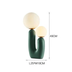 Modern Creative Living Room Bedside Bedroom Desk Lamp -Demolights Sales Store LPD2067DarkGreen 2