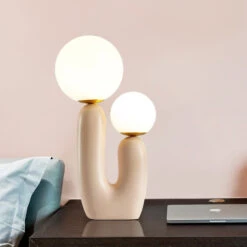Modern Creative Living Room Bedside Bedroom Desk Lamp -Demolights Sales Store LPD2067 20Pink