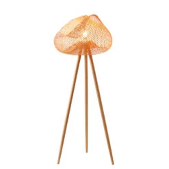 Bamboo Hand Knitted Lampshade Floor Light -Demolights Sales Store Main 06