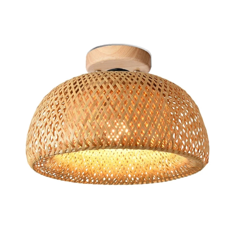 Bamboo Pendant Light Handmade Lamp Shade 4 Bamboo Pendant Light Handmade Lamp Shade - Image 4