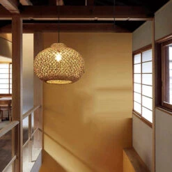 Natural Rattan Pastoral Style Pendant Light -Demolights Sales Store NaturalBambooCagePendantLightDL10137 13 1