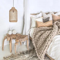 Natural Rattan Pastoral Style Pendant Light -Demolights Sales Store NaturalBambooCagePendantLightDL10137 18 1