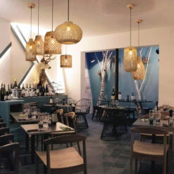 Natural Rattan Pastoral Style Pendant Light -Demolights Sales Store NaturalBambooCagePendantLightDL10137 6 1