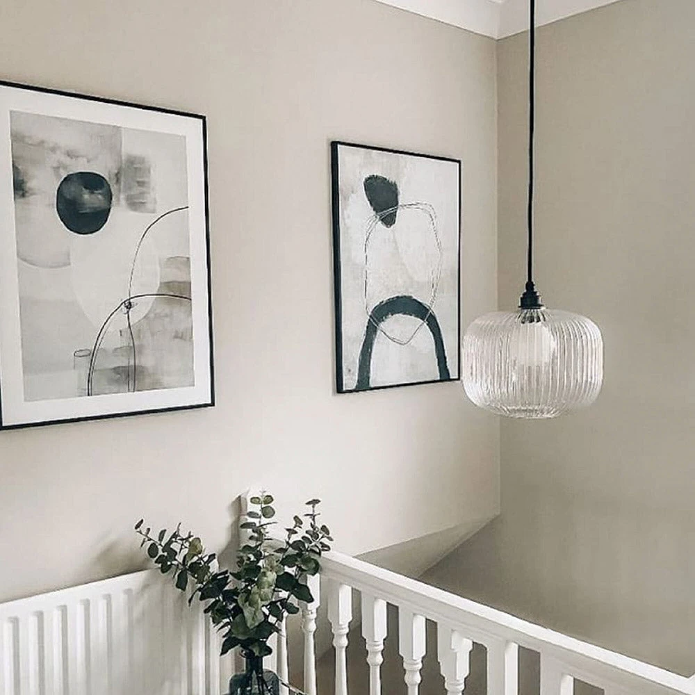 Luxury Modern Indoor Pendant Light With Ribbed Clear Glass 1 Luxury Modern Indoor Pendant Light With Ribbed Clear Glass