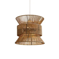 Rustic Hemp Rope Pendant Light -Demolights Sales Store RusticHempRopePendantLight 1