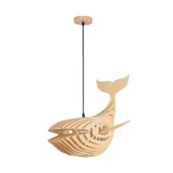 Solid Wood Whale Lamp Shade -Demolights Sales Store SolidWoodWhaleLampShadeDL10143 14 1