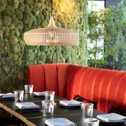 Natural Wood Pendant Lights Over Kitchen Island -Demolights Sales Store UmageClavaDineWood lamparadesuspension