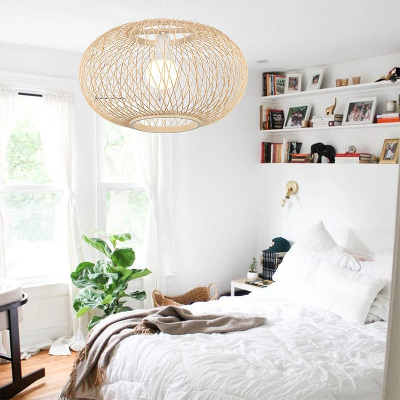 Modern Rattan Pendant Lights Wicker Hanging Lamp Shade 3 Modern Rattan Pendant Lights Wicker Hanging Lamp Shade - Image 3