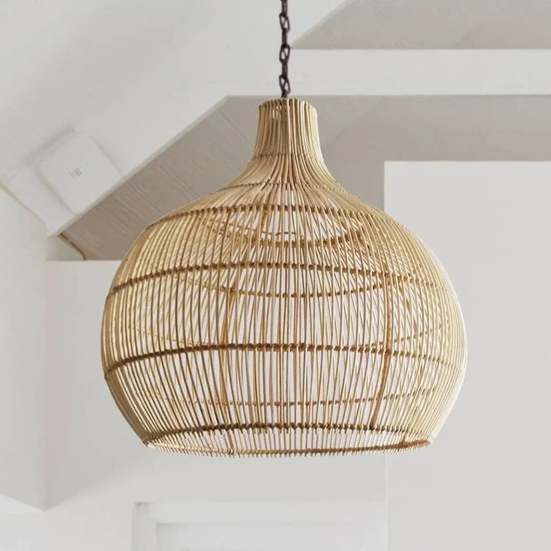 Country Rattan Woven Pendant Light For Dinning Room 6 Country Rattan Woven Pendant Light For Dinning Room - Image 6