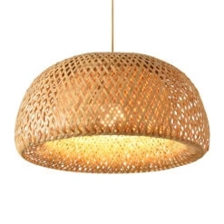 Natural Bamboo Chandelier Vintage Bamboo Woven Light -Demolights Sales Store product image 1691047019