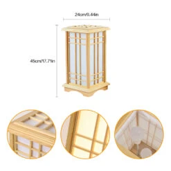 Desk Lamp Wood Tatami Table Lamp For Bedroom -Demolights Sales Store size 24 45 02